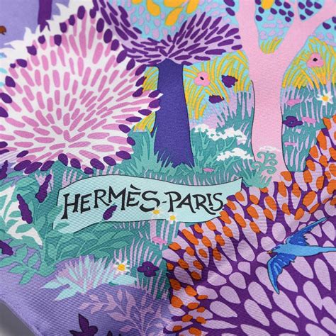 hermes jardin anglais|HERMES Silk Dans Un Jardin Anglais Scarf 90 Lilac Aqua.